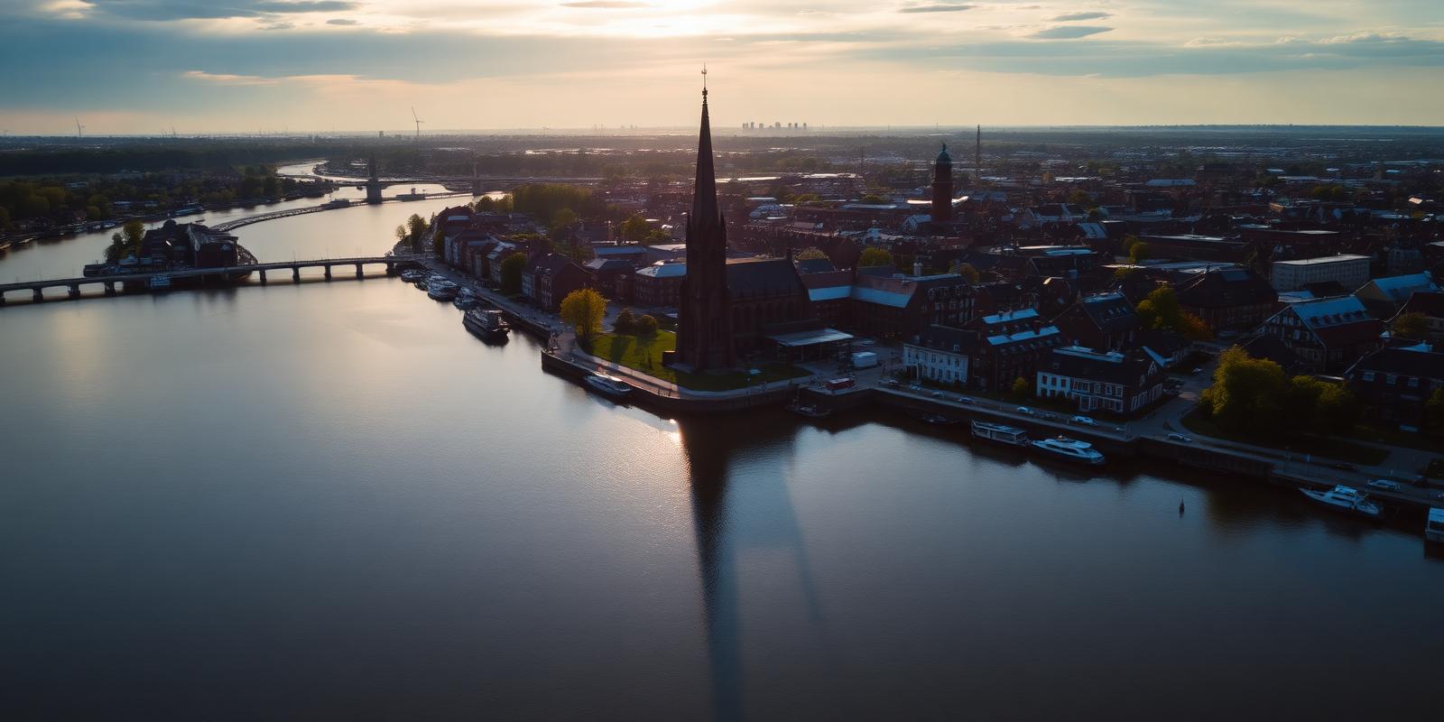 Dordrecht skyline luchtfoto